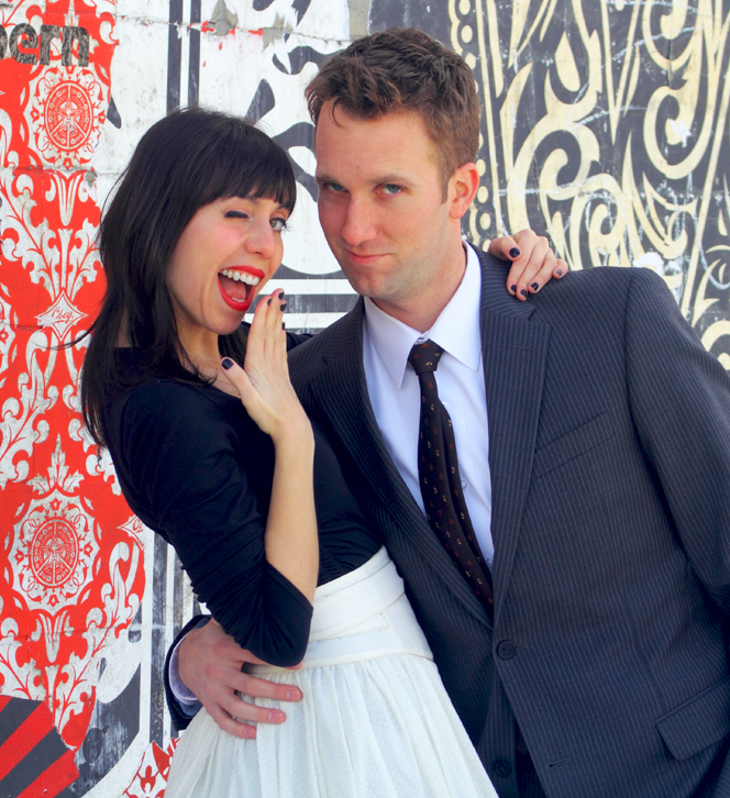 Laura Grey  and Jordan Klepper